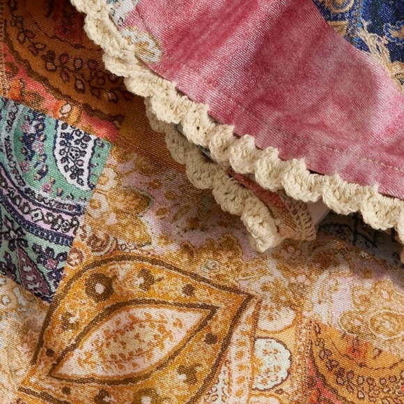 Zimmermann Kids Girls Anneke Crochet Frill Printed Ruffle Bikini Top - Picture 6 of 12